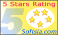 5 Stars Rating on Softsia.com