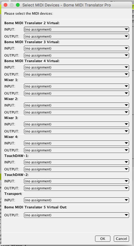 Midi Ports Settings